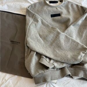 Fear of God Gray Essential Crewneck